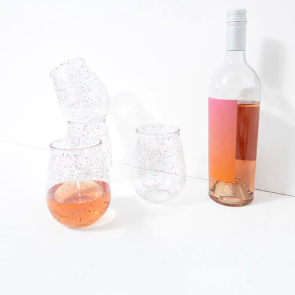Ban.do Stemless Wine glasses set of 4 new in box